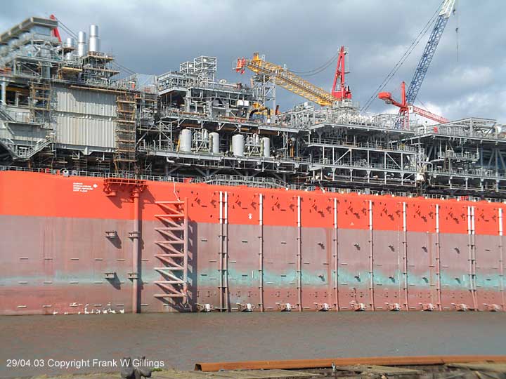 Asian Hercules II and the Bonga on the River Tyne. Closeup photo