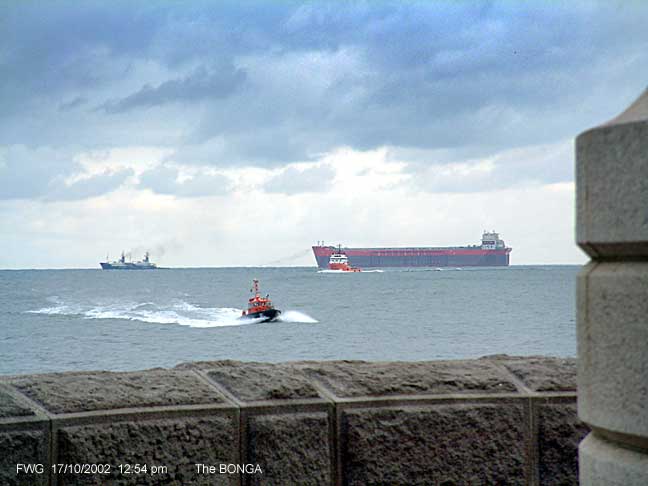 The giant Bonga an oil and gas floating production platform off the coast of Tynemouth