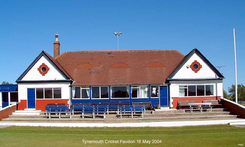 The old Tynemouth cricket pavilion in need of replacement. 18 May 2004
