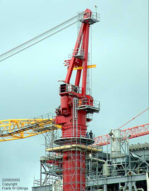 Bonga fitted with pedestal crane