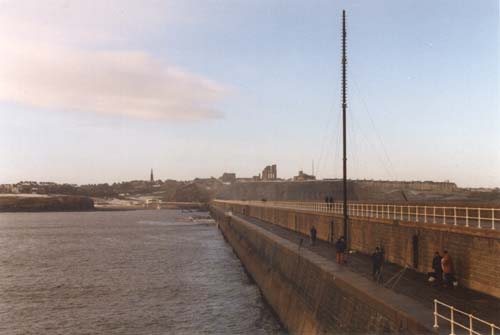 The pier and Tynemouth Priory