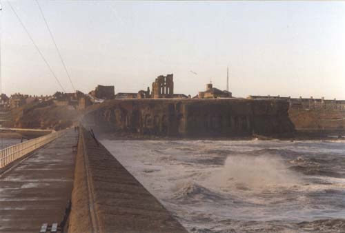 The pier and Tynemouth Priory